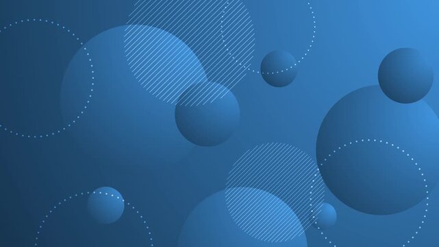 Abstract background with overlapping circles soft gradients and dotted rings animation, Abstract modern geometric design for wallpaper or banner