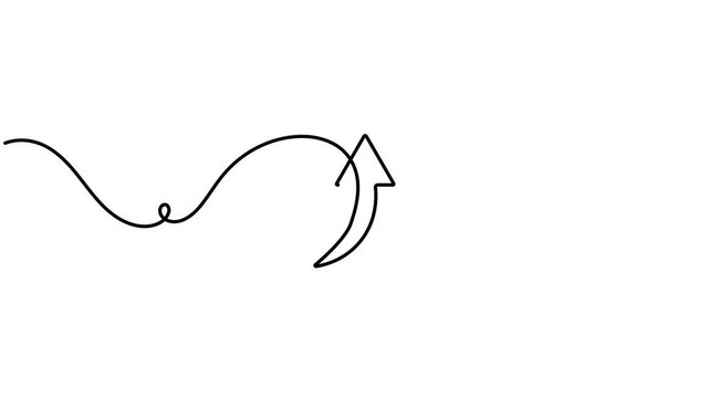 Animated modern chat speech bubble with up arrow communication icon sign continuous one line drawing moving on white background minimalist single art send message and conversation symbol animation