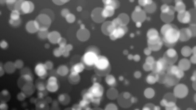 Abstract bokeh background with soft circular light orbs animation, dreamy blurred dots vibrant gradient lighting