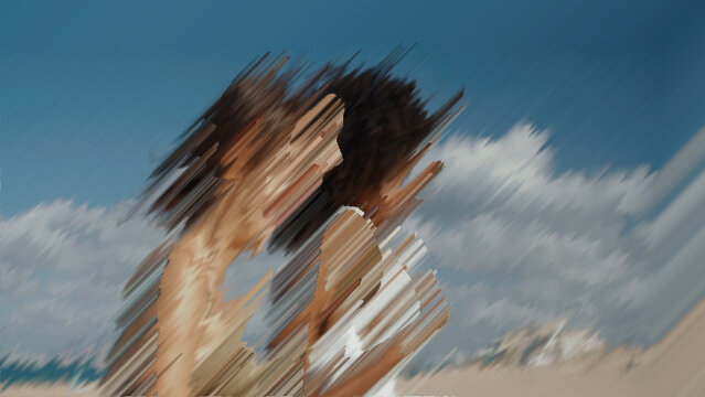 Premium Transitions Glitch Lines Diagonal UR &ndash; Digital Glitch Line Transitions, RGB Signal Distortion and Futuristic Tech Effects for Dynamic Video Editing