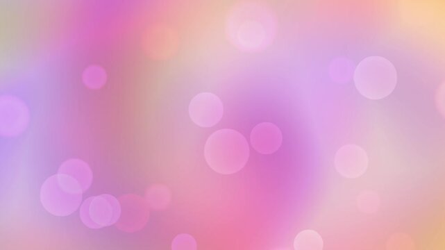 Mystical deep purple and pink fluid wave loop with glowing defocus bokeh circle light leaks. Ideal for luxury presentation background, aesthetic video overlay, and intro