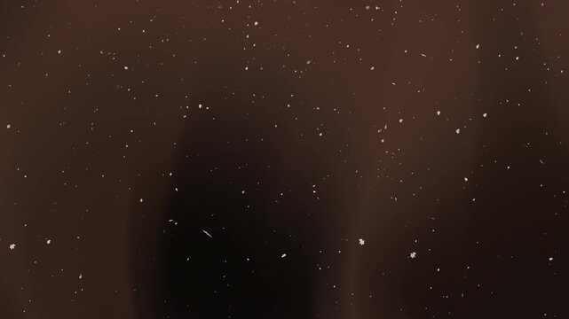 Glowing white stardust particles in black brown gradient background space. Ideal for background, astronomy concepts, celestial designs, futuristic projects, and technology visuals.