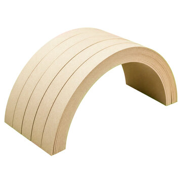 Laminated paper bridge arch