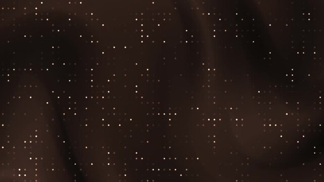 Soft wavy black brown gradient background fabric texture with tiny white dots suitable for backgrounds, textures, artistic designs, fashion, and digital concepts.