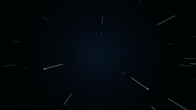 Abstract Cosmic Background Featuring Streaking Light Particles Creating a High Speed Warp Effect in Deep Space