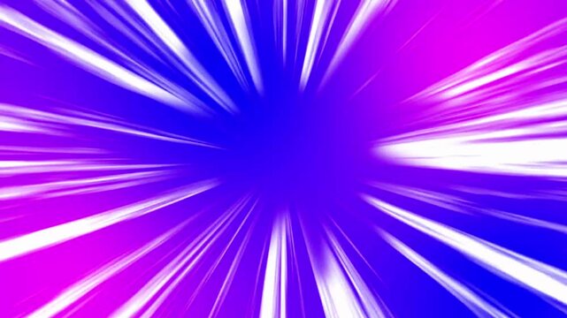 Abstract purple blue light speed warp tunnel background