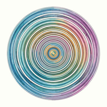 Creative concentric circle ripple abstract decoration suitable for blogs, websites