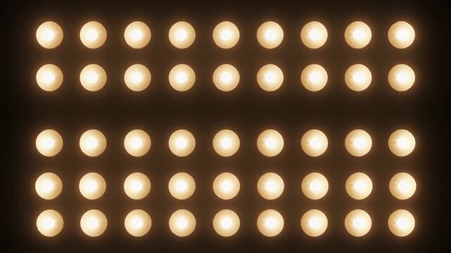 Warm White Light Bulb Grid Wave, Retro Elegant Background