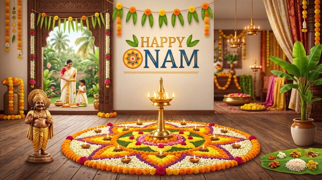 Happy Onam Festival. 