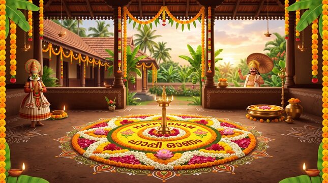 Happy Onam Festival. 