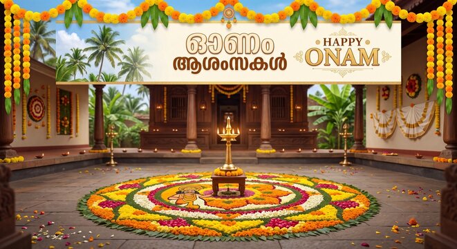 Happy Onam Festival. 