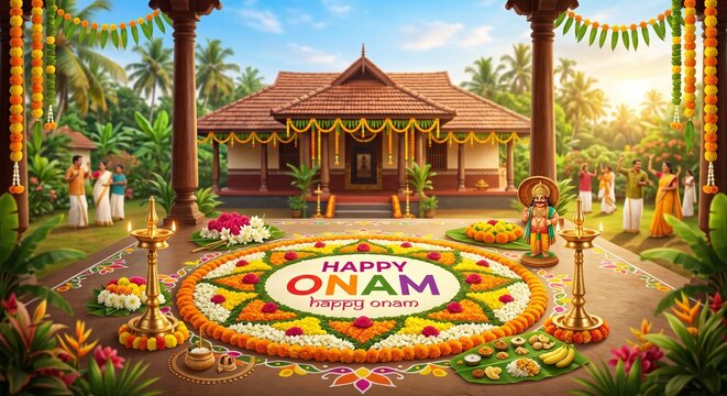 Happy Onam Festival. 