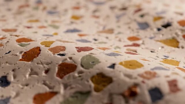 4K Abstract Organic Mosaic Terracco Pattern Surface Undulating Loop