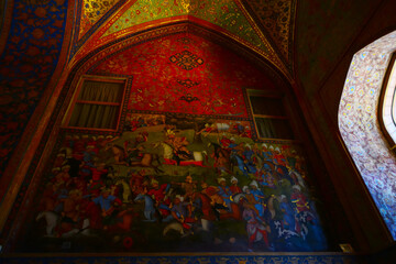 Naklejka premium Located in Kashan, Iran, the Sultan Amir Ahmad Bathhouse (Qasemi Bathhouse) is one of the most magnificent examples of traditional Persian architecture, built in the 16th century during the Safavid pe