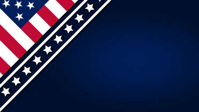 Patriotic US Flag Background Loop for First Responders Day and National Holidays.