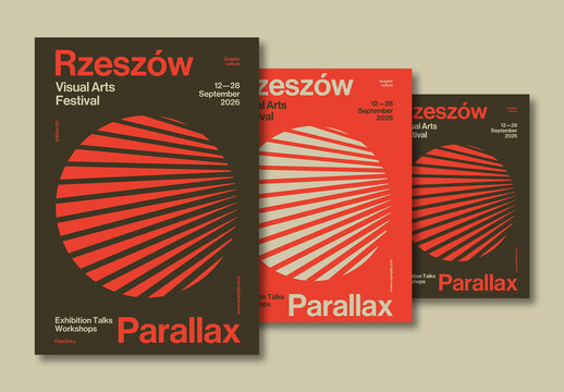 Swiss Radial Event Poster Layout