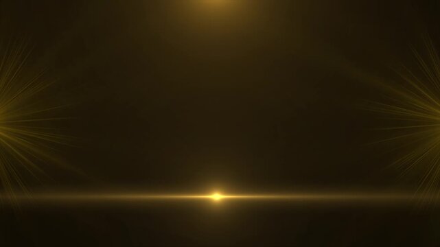 Golden color 3d background with blank space award winning and party celebration loop able background