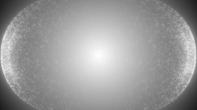 White   color abstract shining glitter particles with blank space , stage award and event background