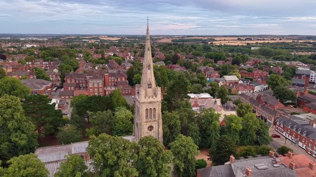 The St Peter and St Paul's Church, located in Kettering, Northamptonshire.