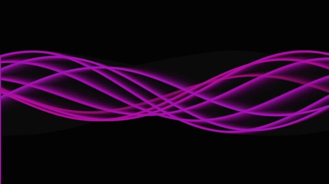 A professional high-quality procedural motion graphic footage of a swirling ethereal indigo ripples visual. Featuring glowing paths of #ff0055 solid theme on high contrast dark backdrop. Perfect for f