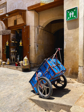 Typical transport cart at the Medina in Fez