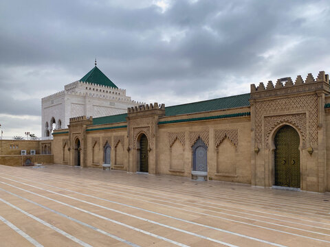 Detail of architecture in the Mausoleum of Mohammed V in Rabat, 
Rabat, Rabat-Sal&eacute;-K&eacute;nitra, Morocco