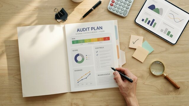 Internal Audit Plan With Risk Controls And Financial Review