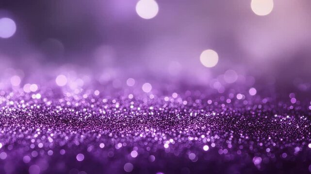 Sparkling Dust Loop with Glowing Glitter Layers Soft Bokeh Gradient Background