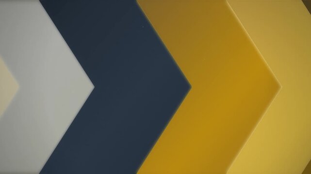 Chevron pattern animation frames, abstract geometric background, yellow, grey, blue colors