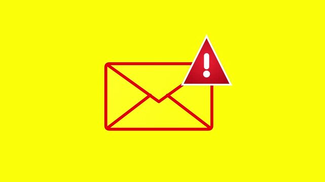 Envelope with Exclamation Mark Alert Icon - Warning Message Notification