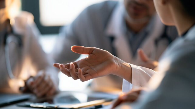 Faceless teenage boy consulting a doctor about excessive gaming habits, sleep problems and attention span concerns, adolescent health concept, with copy space