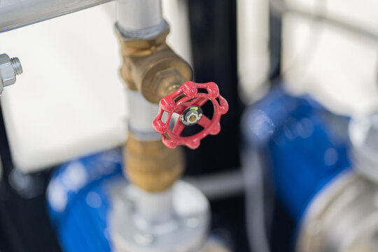 Water shut-off valve Shut-off valves for pipelines of water systems valve on the water pipe. Gate valve. Control valve. Shutoff fittings. Regulation of water flow. Water supply