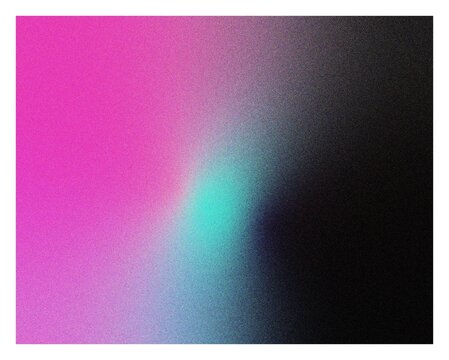 Abstract Grainy Mesh Gradient Magenta Cyan Black Vector Background