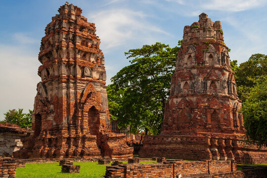 Wat Mahathat Temple In Ayutthaya, Thailand