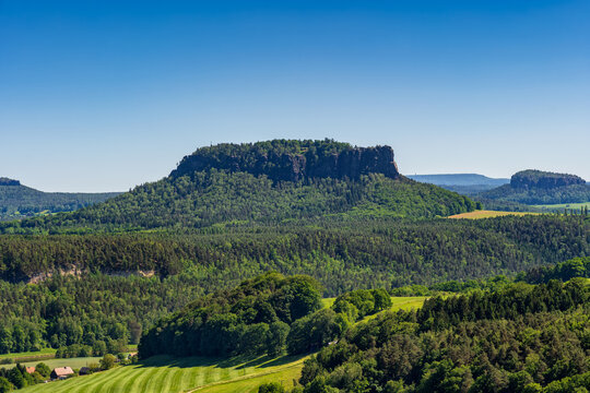 Saxon Switzerland Landscape In Germany
