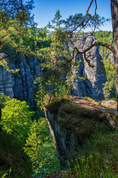 Saxon Switzerland Landscape In Germany