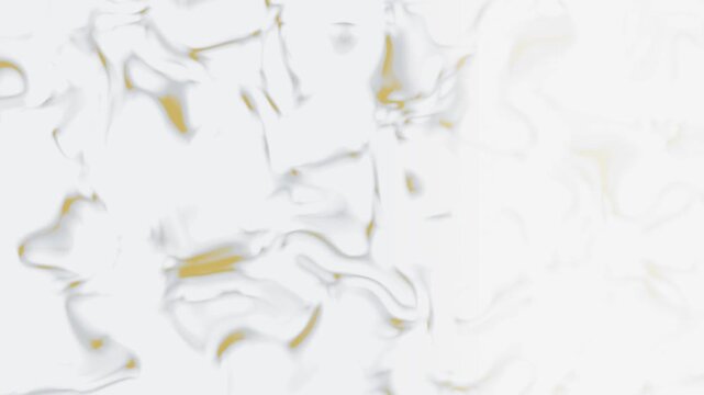 Blurry abstract white and gold texture background. 2d animation