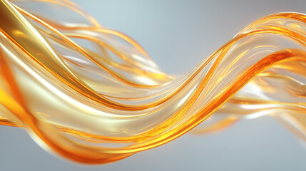 Naklejka premium Minimal Gradient Abstract Background with Flowing Waves