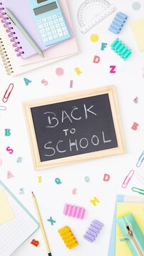 stop motion animation back to school concept