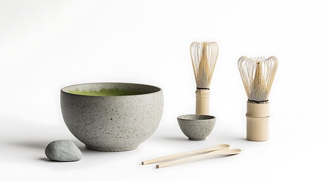 Matcha tea ceremony set