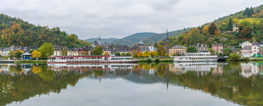Traben-Trarbach town near the Mosel river, Germany