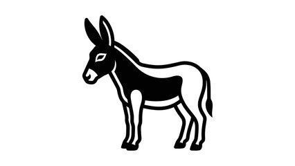 Fototapeta premium Donkey Vector Illustration