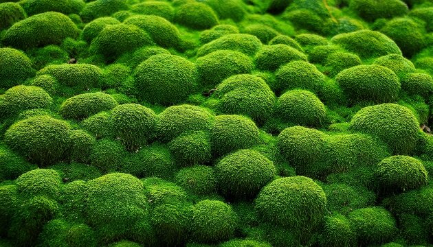green moss texture background meadow