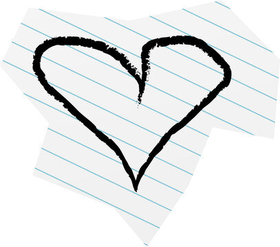 Grunge Heart Sticker Symbol