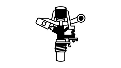 Naklejka premium Impact Sprinkler Vector Icon