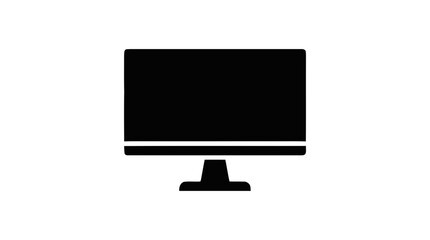Fototapeta premium Vector illustration of computer monitor icon on a transparent background