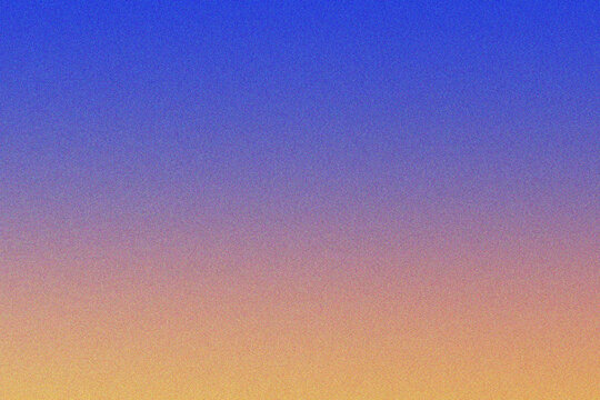 Calm serene blue and warm peach orange gradient background with subtle grainy texture for harmonious compositions
