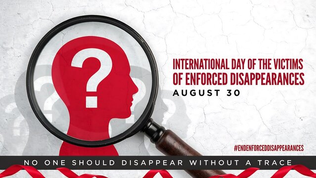 Enforced disappearances awareness illustration august 30