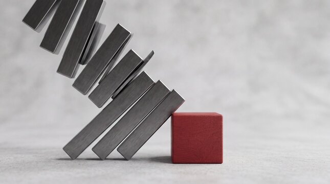 A dynamic arrangement of blocks demonstrating balance and stability in design and construction.