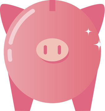 pink piggy bank